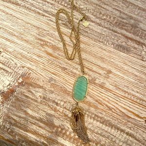 Kendra Scott Rayne gold tassel necklace
